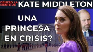 Kate Middleton en un evento con el Palacio de Buckingham de fondo
